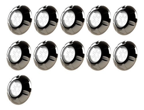 Conjunto 11 Leds Rgb 9w Inox Cabo De 10m Luxpool Piscina