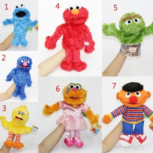 Street Plush Elmo Zoe Ernie Oscar Cookie Grover Bird Baby Fi
