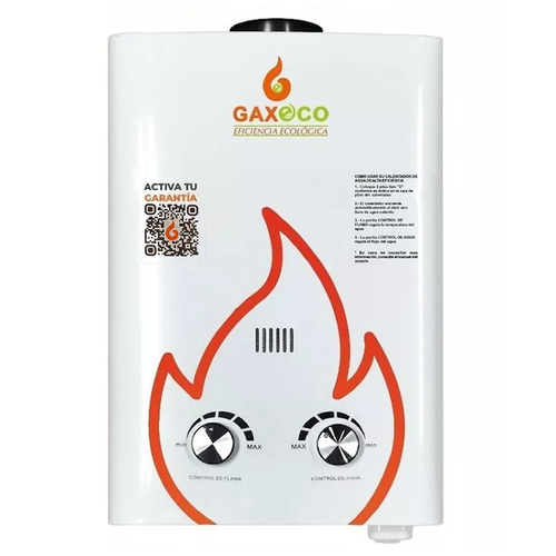 Imagen 2 de 2 de Calentador de agua a gas GLP Gaxeco ECO-6000 blanco