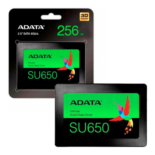 Disco Solido Ssd Adata 256gb Su650 520/450mbps 3d Nand