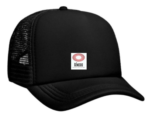 Gorra Trucker Niños Negra C/ Frente Negro