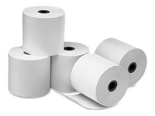 Pack 5 Rollos Papel Térmico Impresora 80x80 Mm