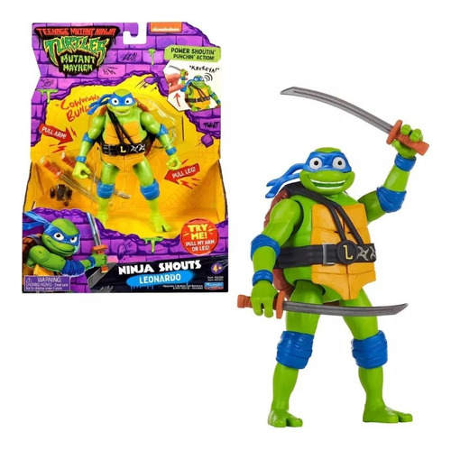 Tortugas Ninjas - Ninja Shouts - Leonardo Con Sonido  