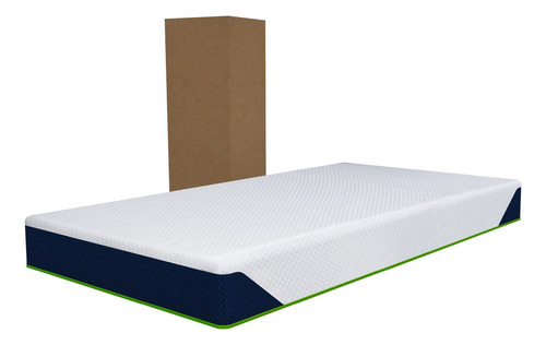 Colchon Individual Espuma Zen Memory Foam Drjoohn 20 Cm Color Blanco