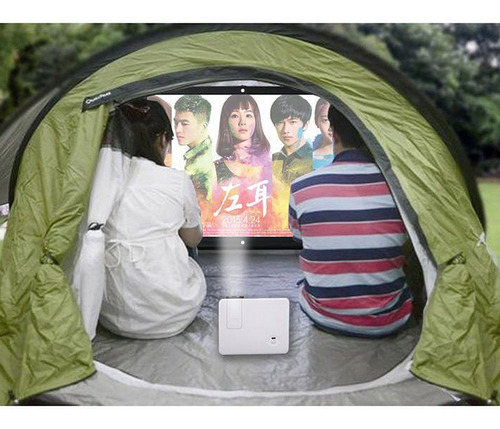 H100 100 Pantalla Proyector Portátil Hd 16:9 Blanco Dacron
