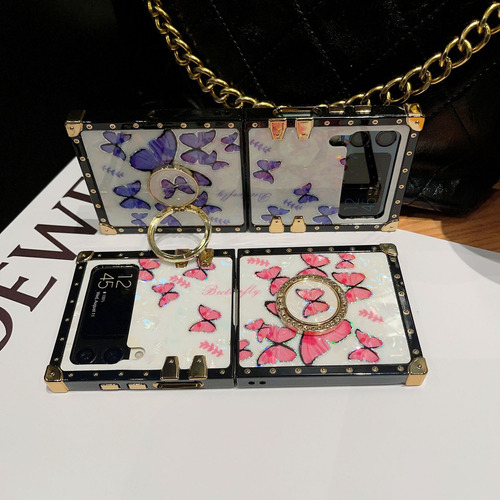 Para Samsung Z Flip 4/z Flip 3 Funda Mariposa Colores Madam*/