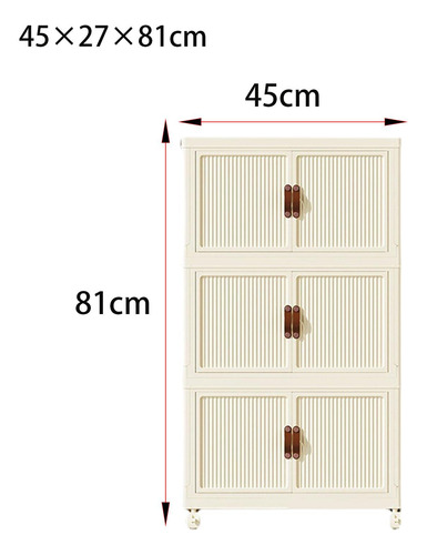 Armario De Almacenaje Plegable, Cajas Mediano 3 Capas