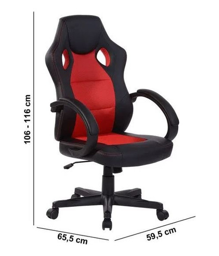 Silla Gamer Rojo- Iken