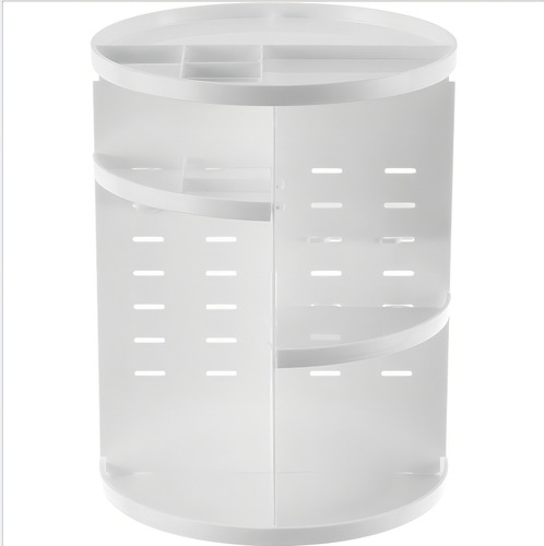 Organizador Maquillaje Cosméticos De Rotación Acrílico 360 Lo Necesito Color Blanco