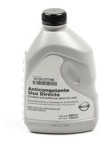 946ml Anticongelante Refrigerante 50/50 Azul Original Nissan