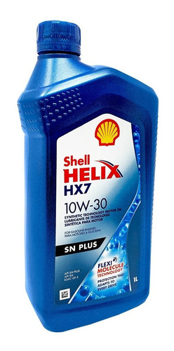Imagen 1 de 3 de Aceite Semi Sintentico 10w30 Shell Helix Hx7 - Api Sn - 1l
