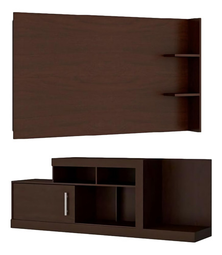 Mesa De Tv 2610 Chocolate Këssa Muebles.