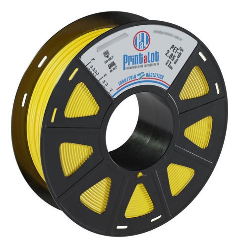 Filamento Para Impresoras 3d Petg X 1kg 2,85 Mm :: Printalot Color Amarillo