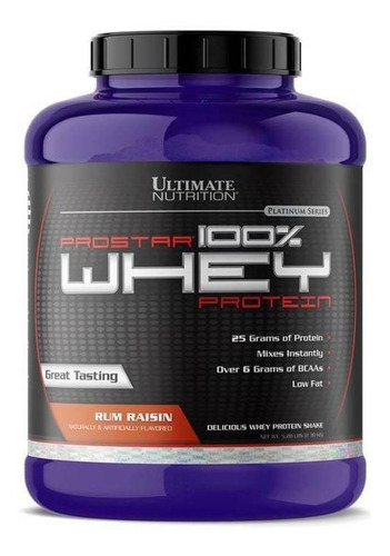 Imagen 1 de 1 de Suplemento en polvo Ultimate Nutrition Prostar Whey proteínas sabor rum raisin en pote de 2.39kg