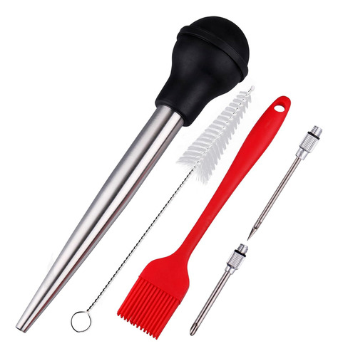 Baster De Pavo, Jeringa De Pavo De Acero Inoxidable 18/8 Par