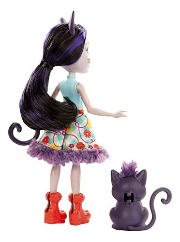 Boneca Enchantimals Ciesta Cat Com Boneco De Alpinista De 6