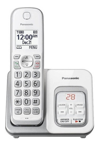 Teléfono Panasonic  KX-TGD532W inalámbrico - color blanco
