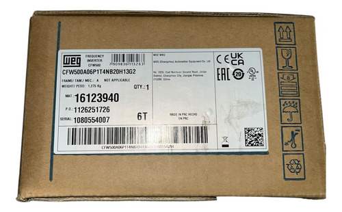 Variador De Frecuencia Cfw500a06p1t4nb20h13g2