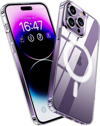 Imagen 1 de 7 de Estuche - Forro Clear Magsafe Apple iPhone 14 Pro Max