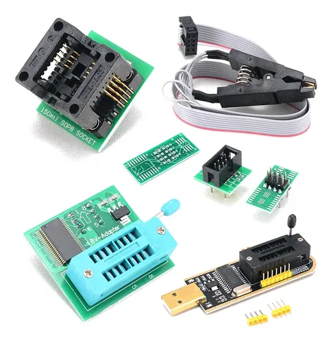 comprar Kit De Programador Usb Con Clip Sop8 Eeprom Burner Bios Flas