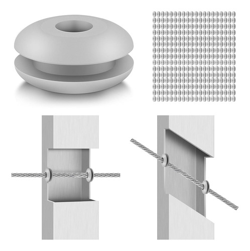 Paquete De 300 Arandelas Para Barandillas De Cables, Kit De