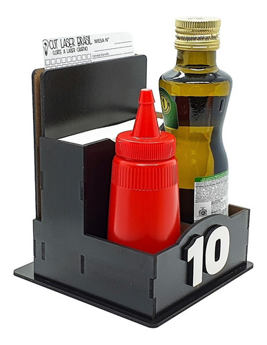 10 Porta Guardanapos Numerados 1 A 10 Mesa Bar Restaurante