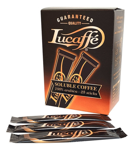 Café Lucaffe Instantáneo Soluble 100% Arabica - 25 Sobres