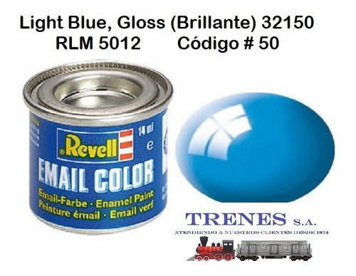 Pintura Para Modelismo Light Blue Gloss By Revell # 32150
