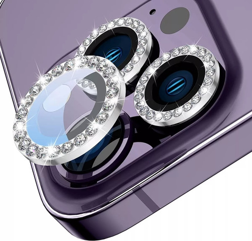 Protector Camara Lente Glitter Brillo Para iPhone 14/pro/max
