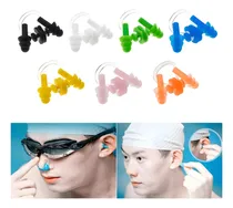 Comprar Tapones De Oídos Y Pinzas De Nariz Natación Con Estuche 