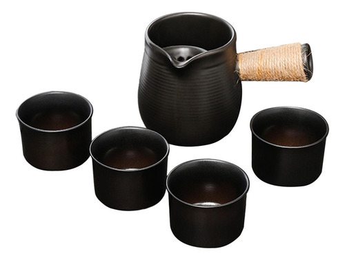 Tetera De Cerámica, Tetera De Arcilla Japonesa Con 4 Tazas