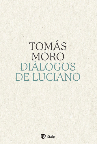 Libro Dialogos De Luciano - Santo Tomas Moro