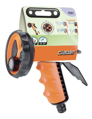 Imagen 3 de 9 de Pistola De Riego Ergo Garden 9391 Claber Italia Aquaflex