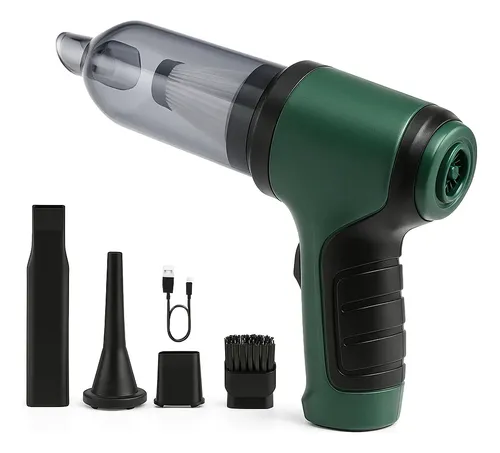 Mini Aspirador Pó Soprador Vácuo 3em 1 Portátil Recarregável Cor