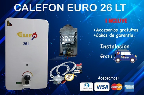 Calefon Euro 26 Ltrs