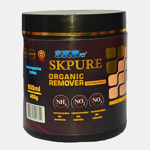 Skrw Skpure Polimero Aquário Remove Matéria Orgânica 600ml