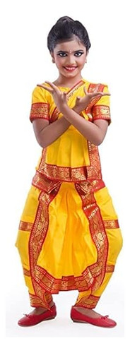 Bharatnatyam Vestido Baile Y Tradicional Para Niñas Y Mujere