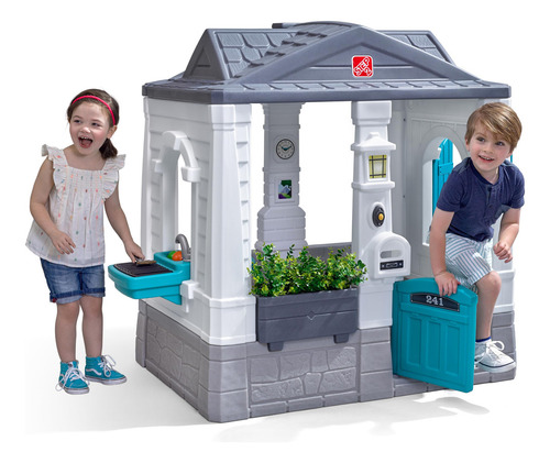 Casa De Juegos Moderna Para Niños Color Blanco Interactiva