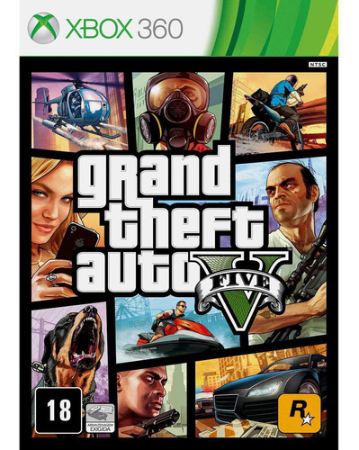 Game Grand Theft Auto V (gta 5) - Xbox 360