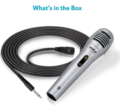 Micrófono Pyle Dinámico Cardioide Filtro Pop Profesional P