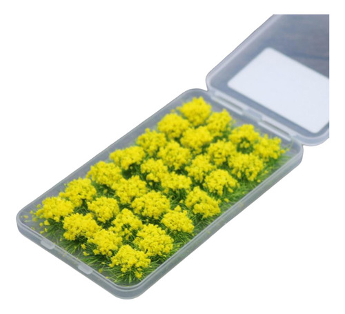 Mini Racimo De Flores, Planta Verde Para Mesa De Amarillo