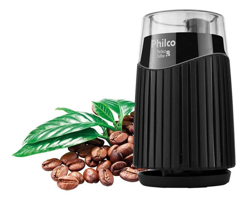 Moedor De Café Elétrico Philco 160w Perfect Coffe Preto 127v