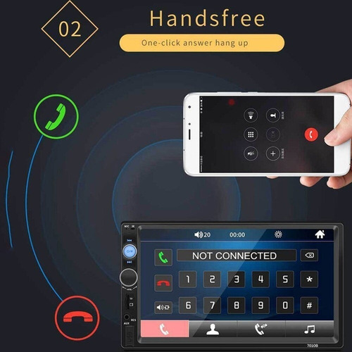 Radio Android 7 Pulgadas Radio 2 Din Pantalla Android 7010b