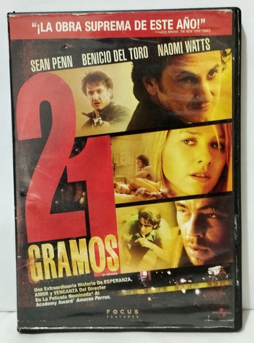 Dvd 21 Gramos - Alejandro González Iñárritu 2003