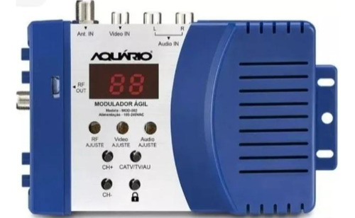 Modulador Ágil De Tv (áudio E Vídeo) Aquário Mod-002