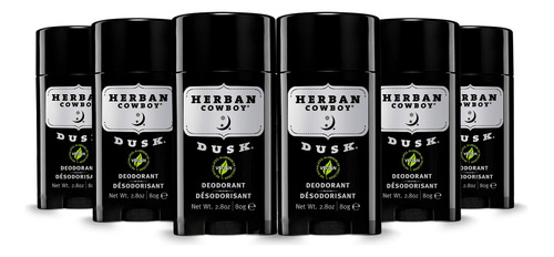 Herban Cowboy Desodorante, Atardecer (paquete De 6)
