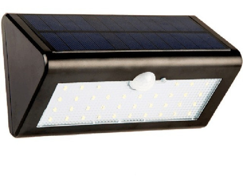 Luminária Parede Solar 30 Leds Sensor Movimento 36hrs De Luz