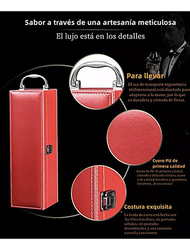 Caja De Regalo Para Un Vino Tinto Con Utensilios De Vino
