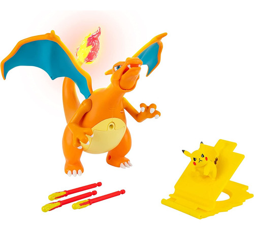 Pokemon Charizard Deluxe Con Pikachu Producto Original