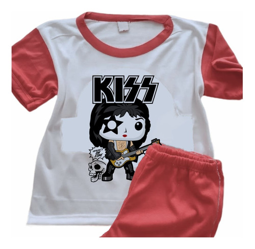 Pijamas Rockeras Unisex Sublimadas Estampadas Kiss - 7034